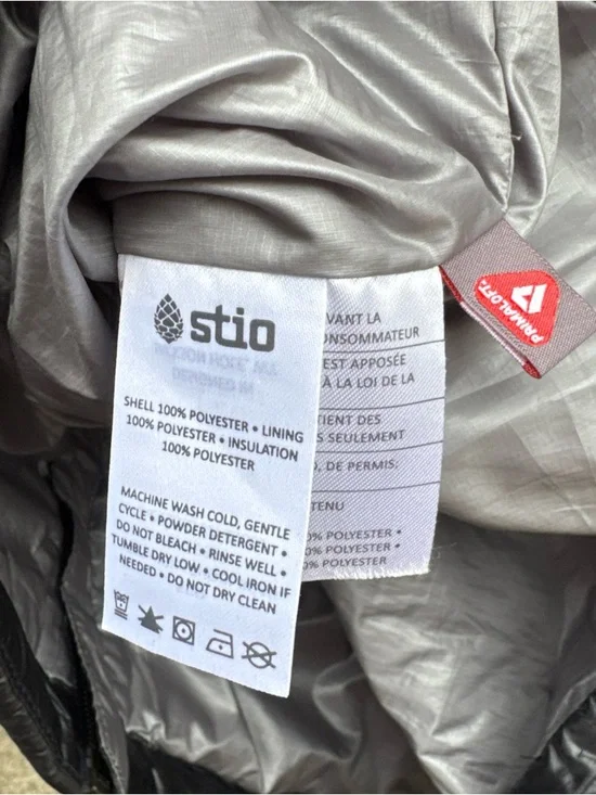 Men's Stio Azura Full Zip Puffer Primaloft Sleeveless Vest Jacket Medium Black - Picture 5 of 5